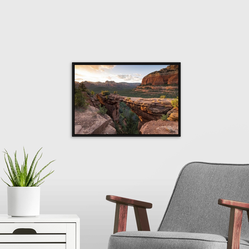 A modern room featuring Devils Bridge Sedona, Arizona, USA, North America.
