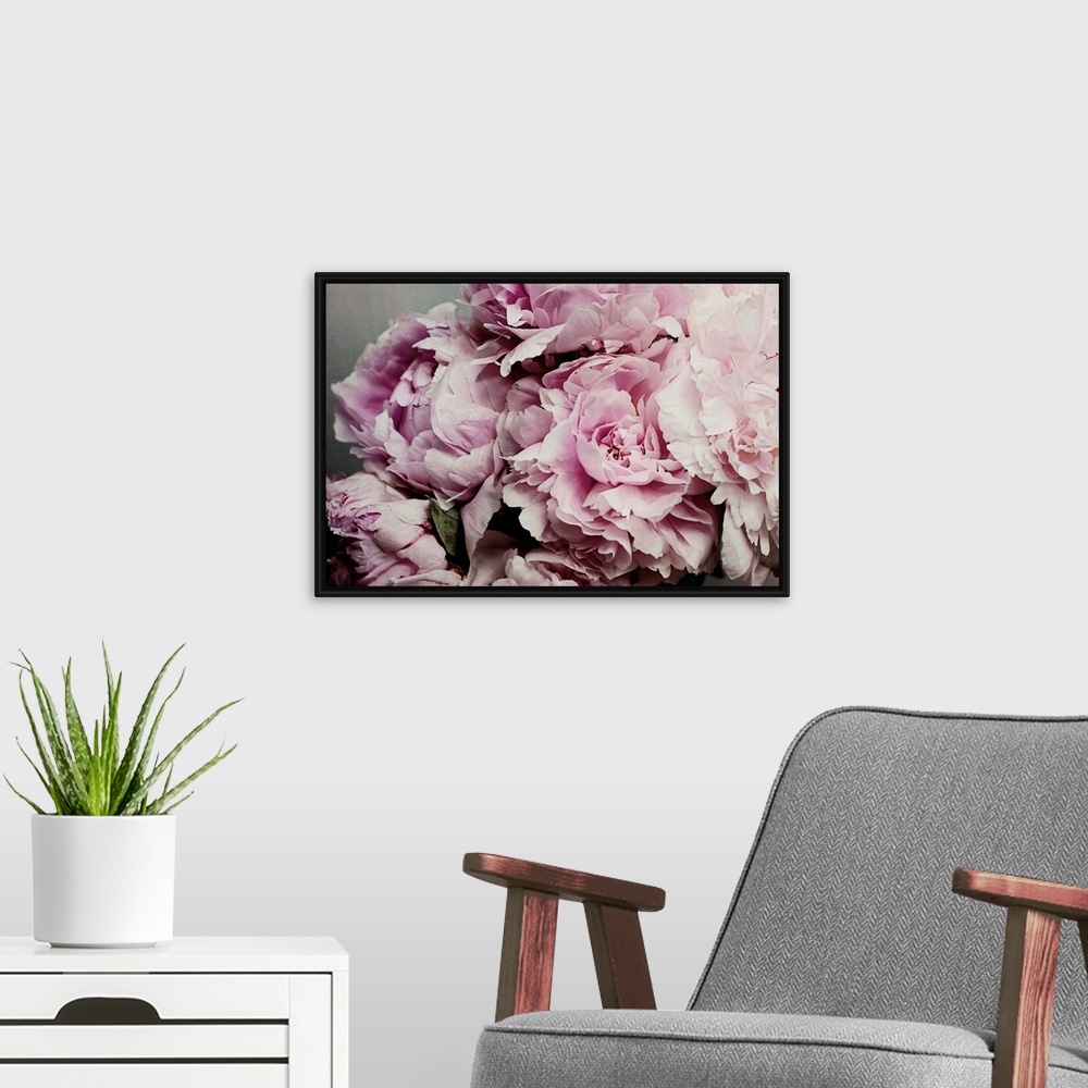 A modern room featuring Peonies Galore II