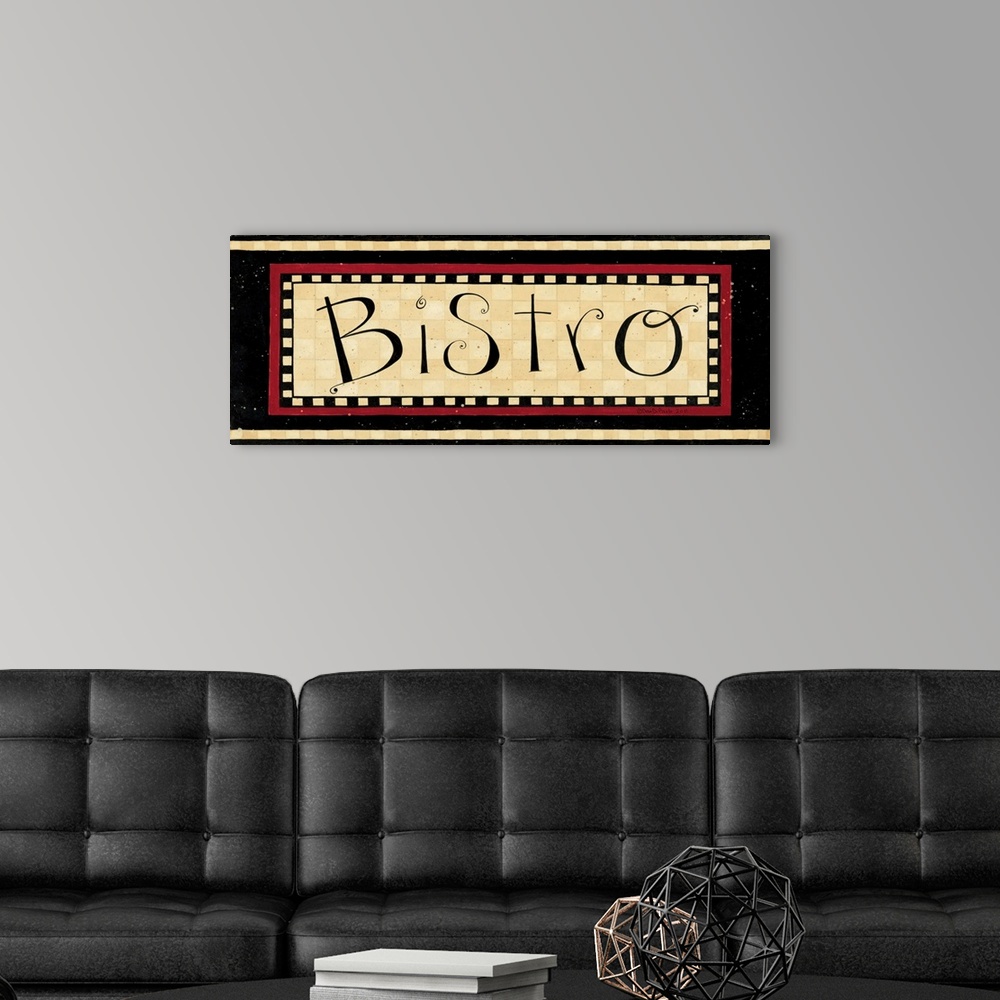 A modern room featuring Bistro