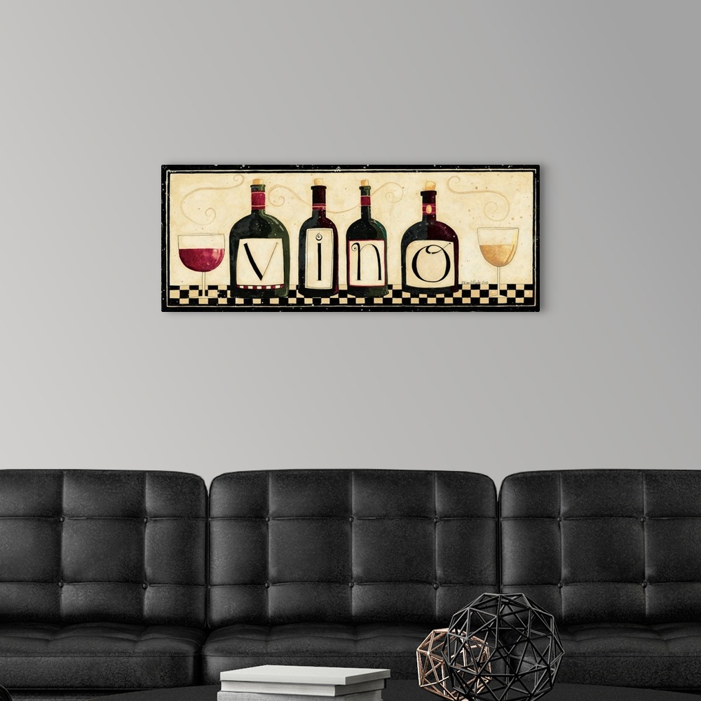 A modern room featuring Vino