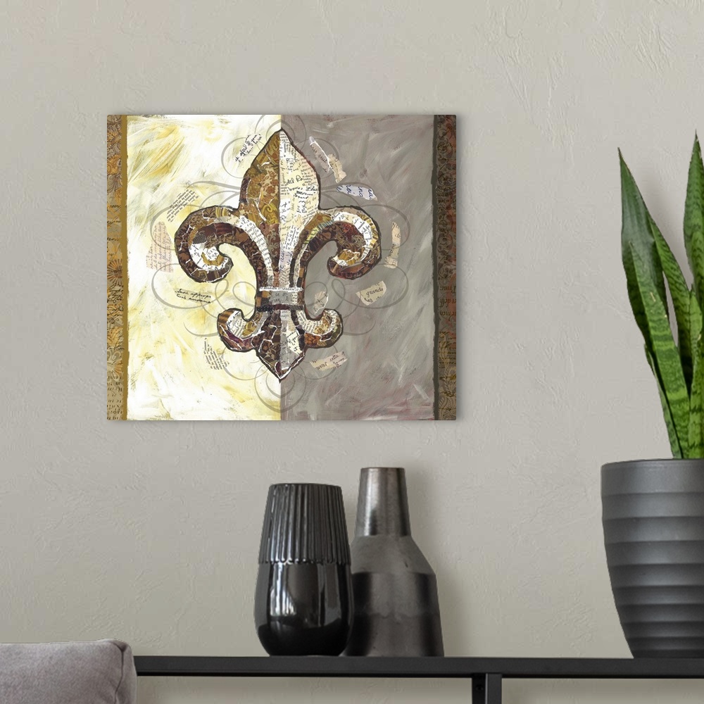 A modern room featuring Fleur de Lis is a classic accent to decor for any room.