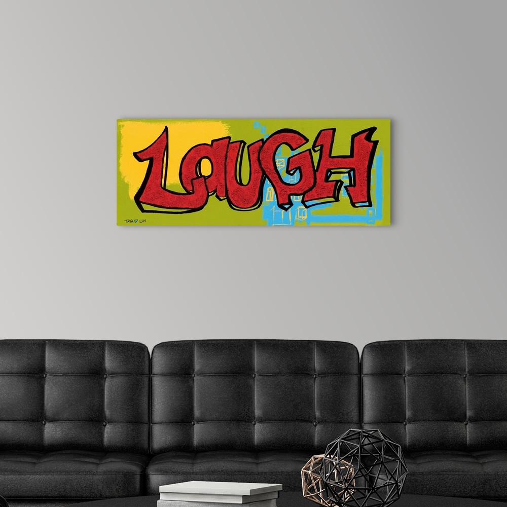 A modern room featuring Laugh