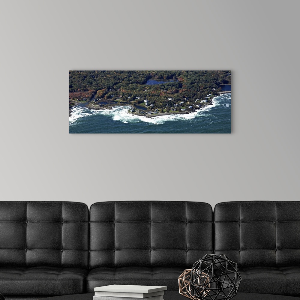 A modern room featuring Phillips Cove, York, Maine - Aerial Photograph