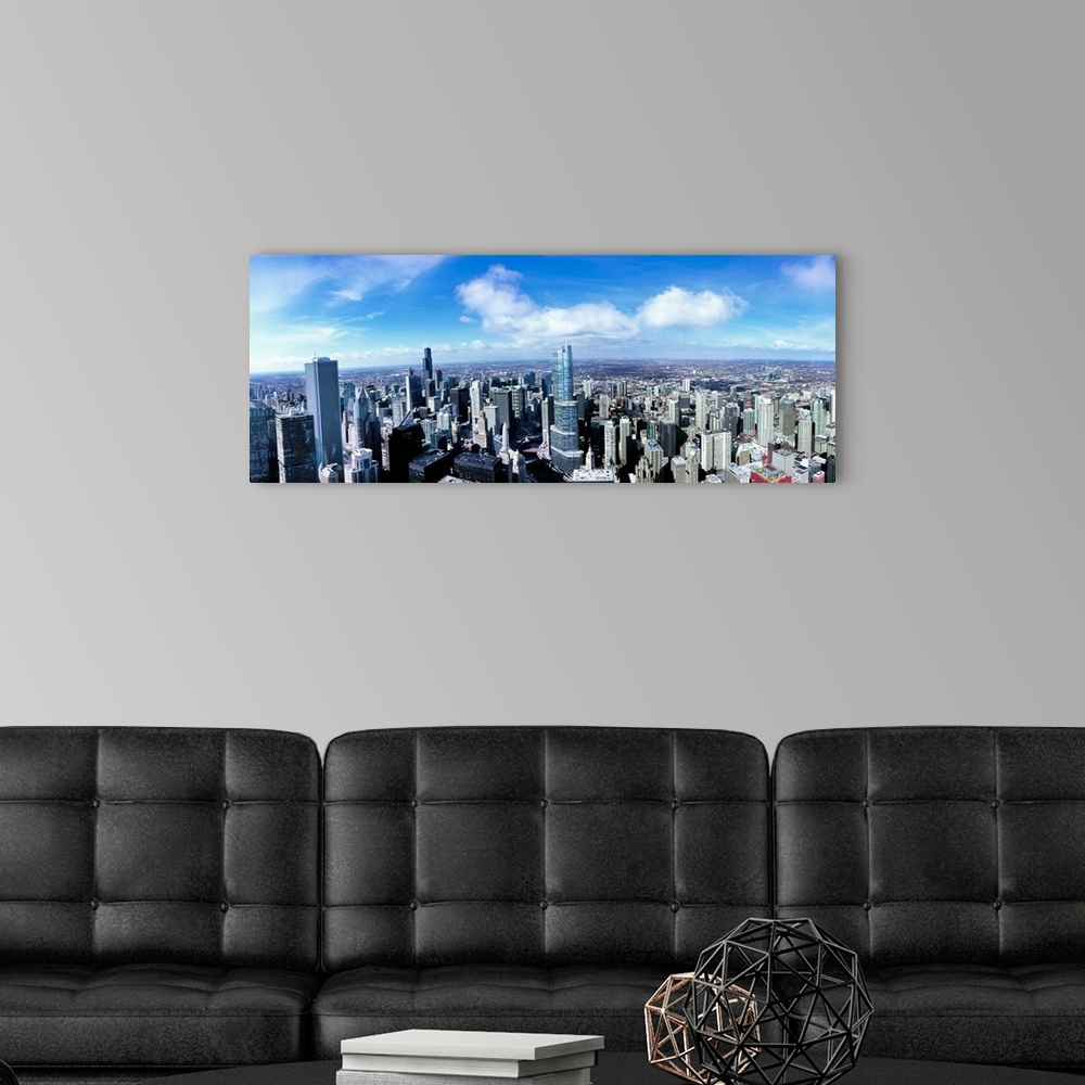 A modern room featuring Aerial view of Chicago, Cook County, Illinois, USA