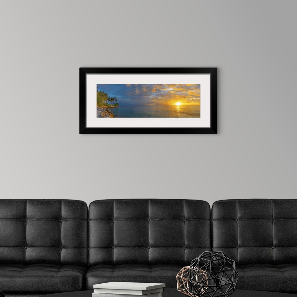 A modern room featuring Caribbean, Barbados, Speightstown at Sunset