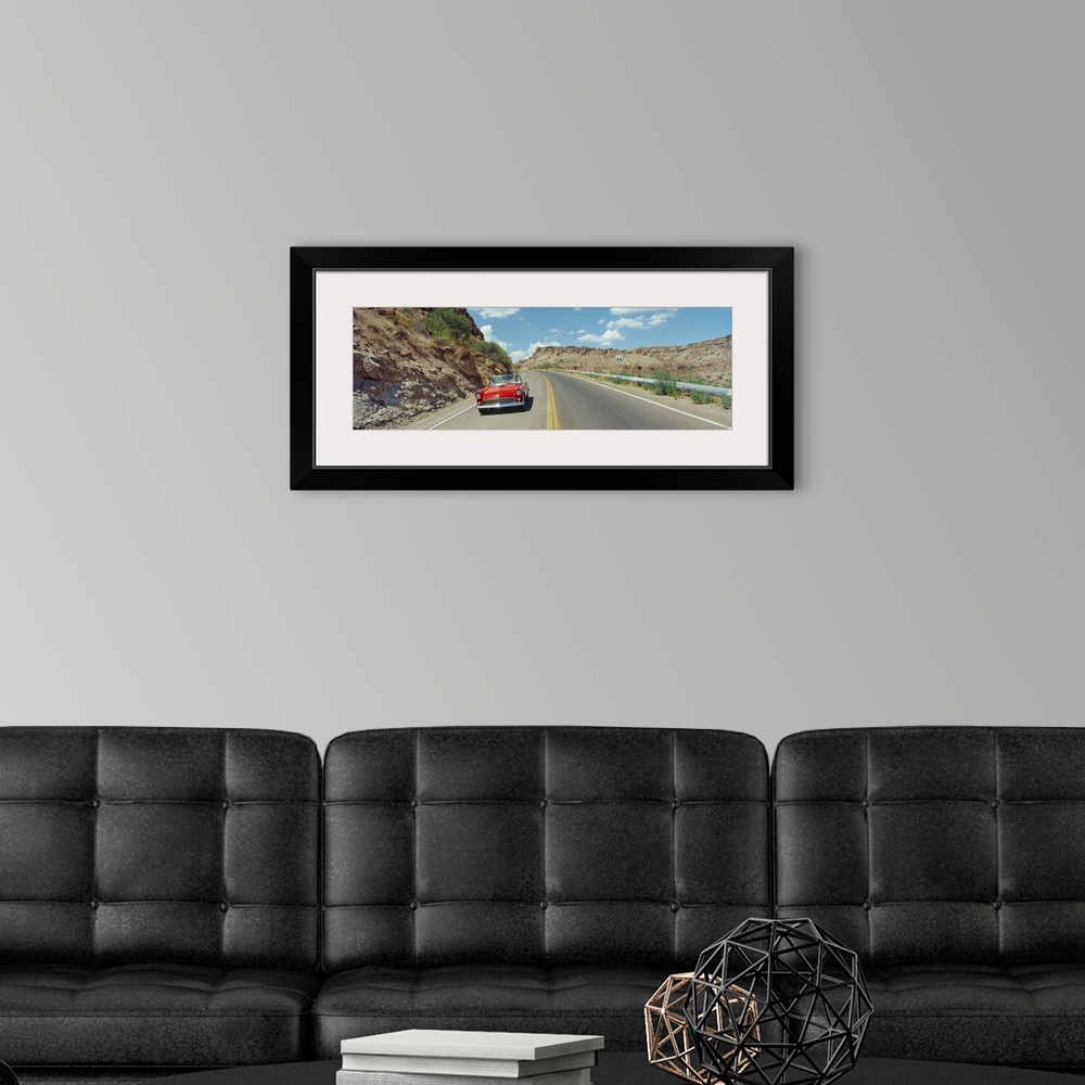 A modern room featuring Car on a highway, Route 66, Kingman, Mohave County, Arizona,