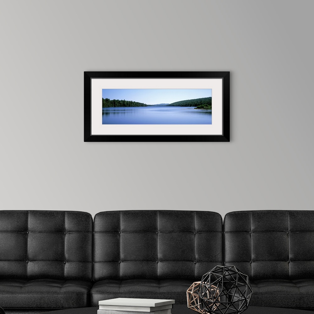 A modern room featuring Michigan, Upper Peninsula, Copper Harbor, Silhouette of Lake Superior