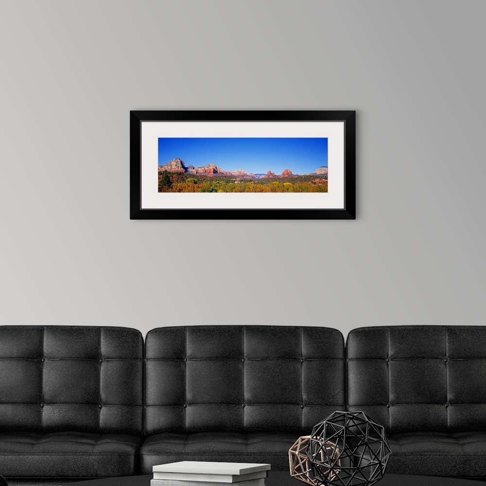 A modern room featuring Red Rocks Sedona Arizona