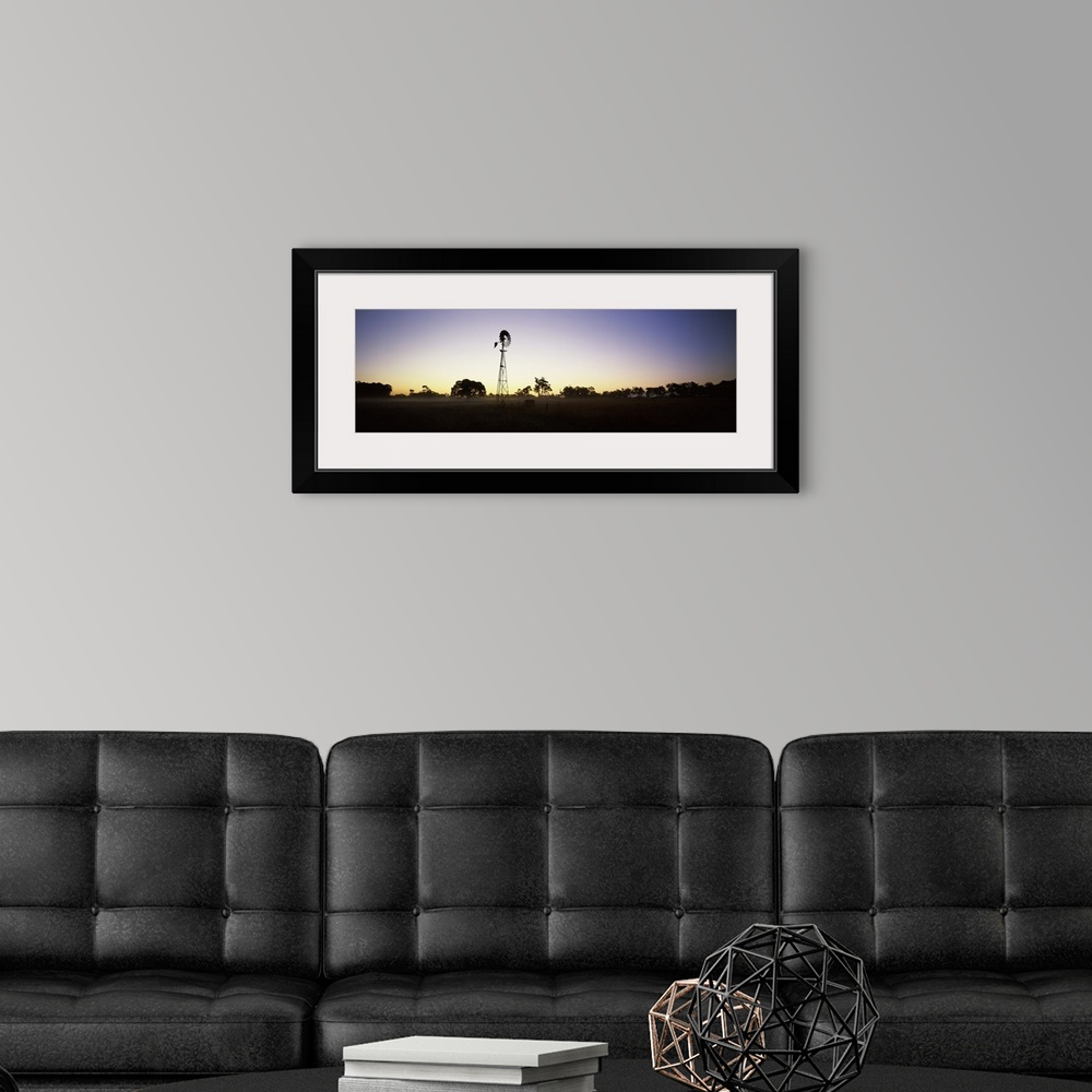 A modern room featuring Silhouette of a windmill in a field, Cowaramup, Shire of Augusta-Margaret River, Western Australi...