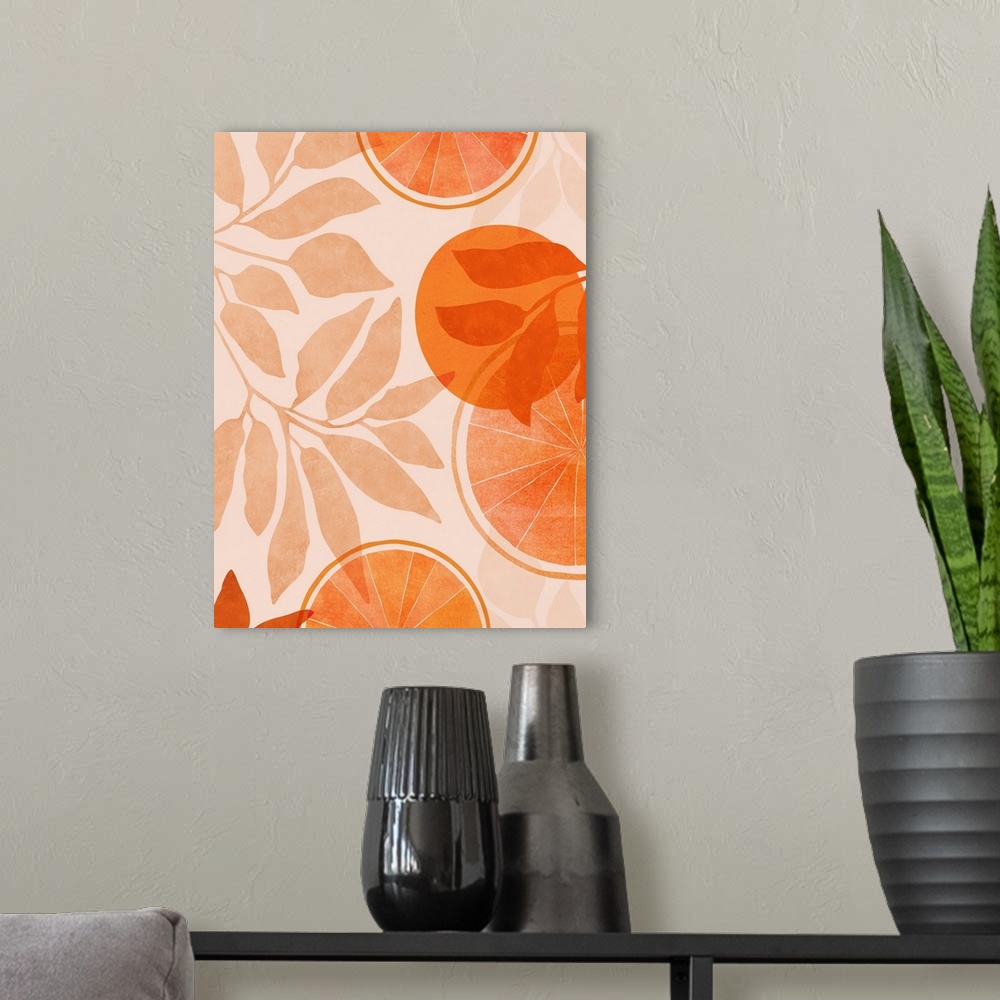 A modern room featuring Citrus Collage