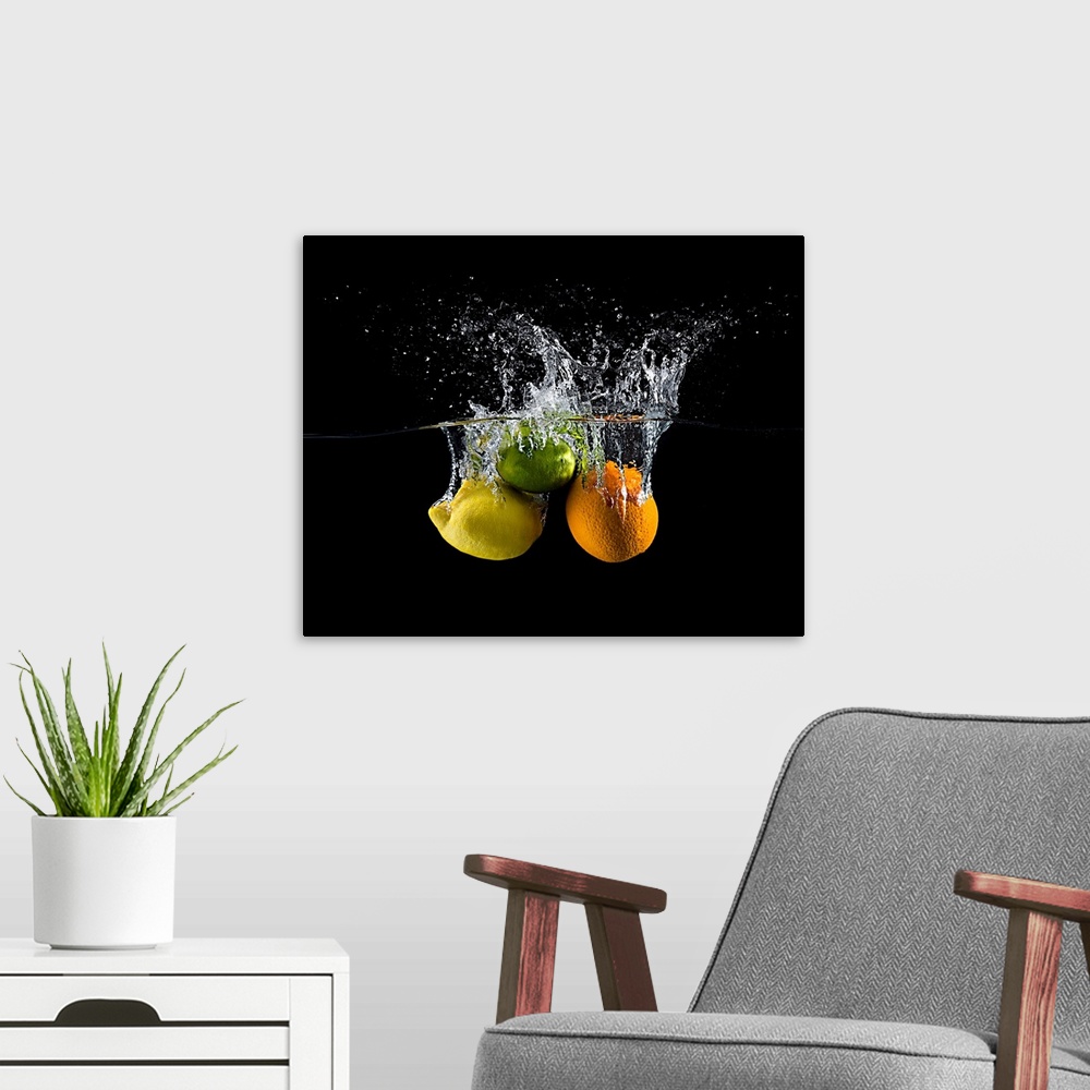 A modern room featuring Citrus Splash