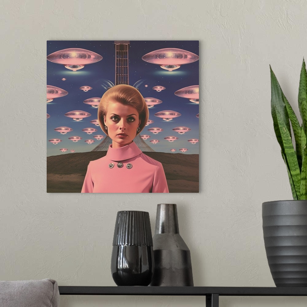 A modern room featuring Ms. President Of Space