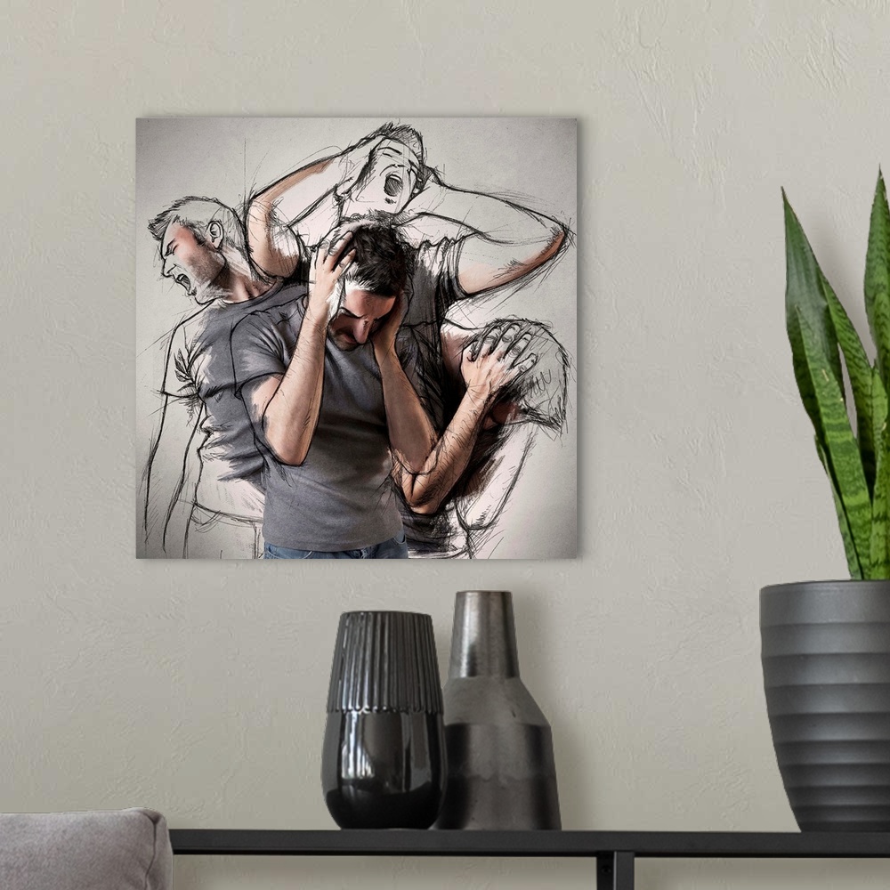 Lower back pain, conceptual artwork available as Framed Prints, Photos,  Wall Art and Photo Gifts