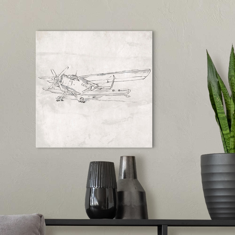 A modern room featuring Plane