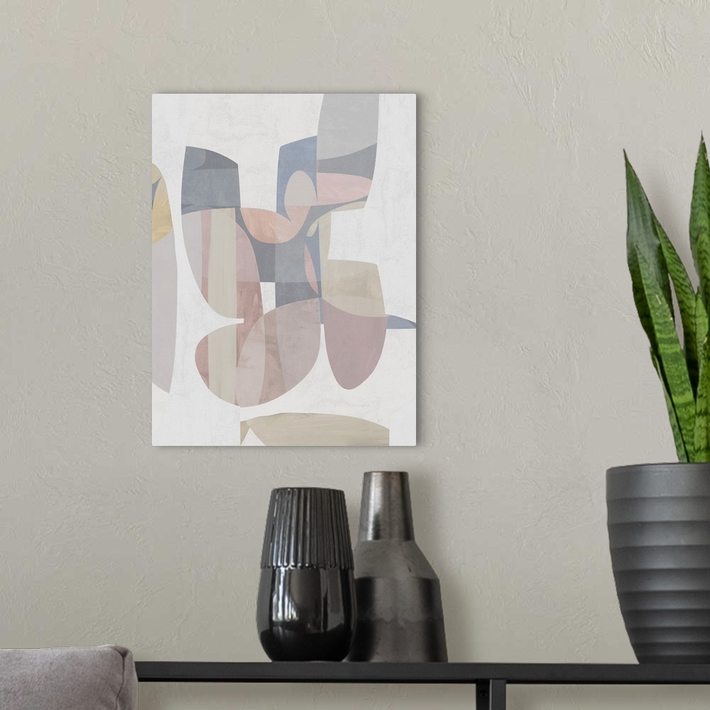 A modern room featuring Abstracts Mid Century XVI B