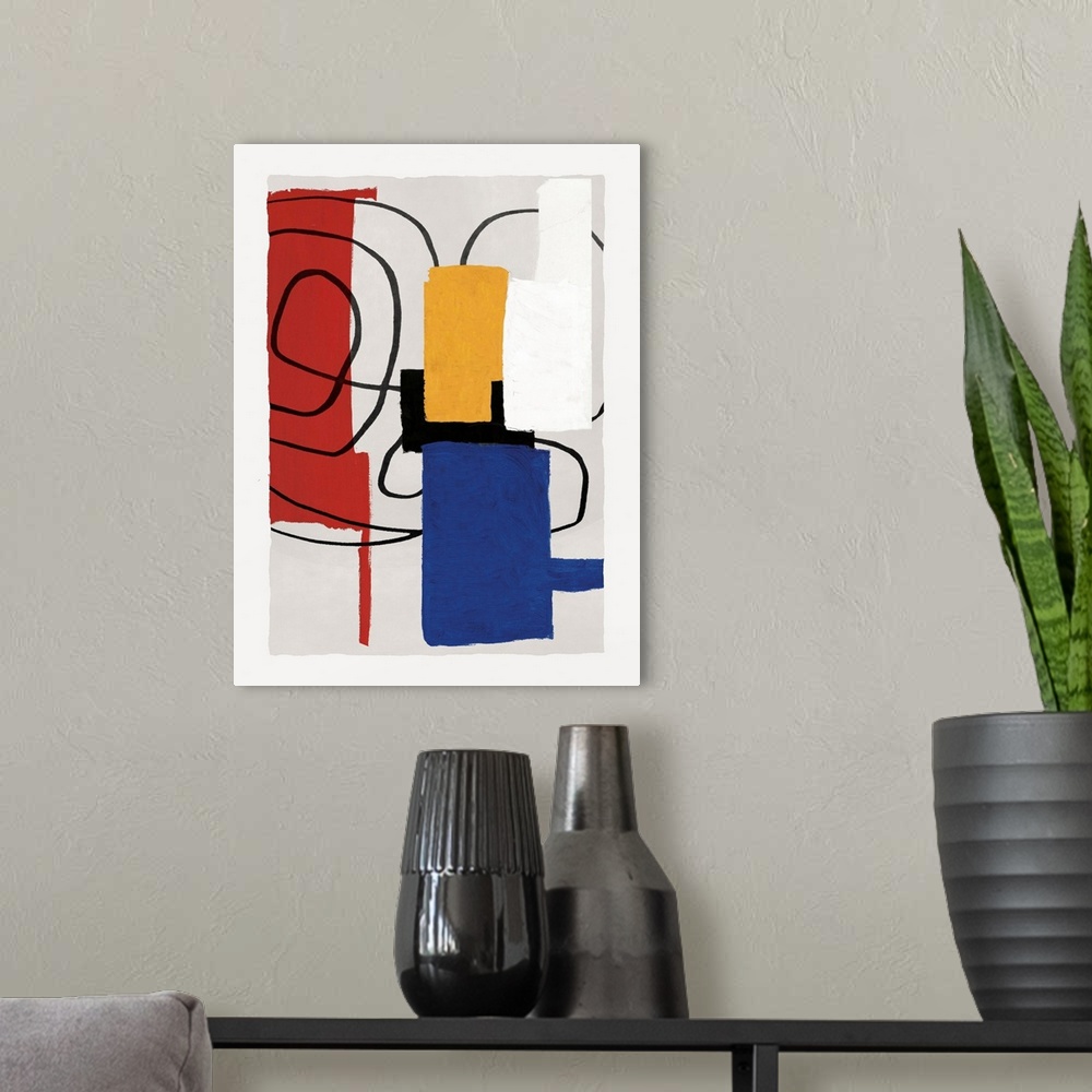 A modern room featuring Geo Abstract 22