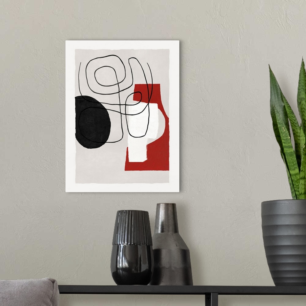 A modern room featuring Geo Abstract 31