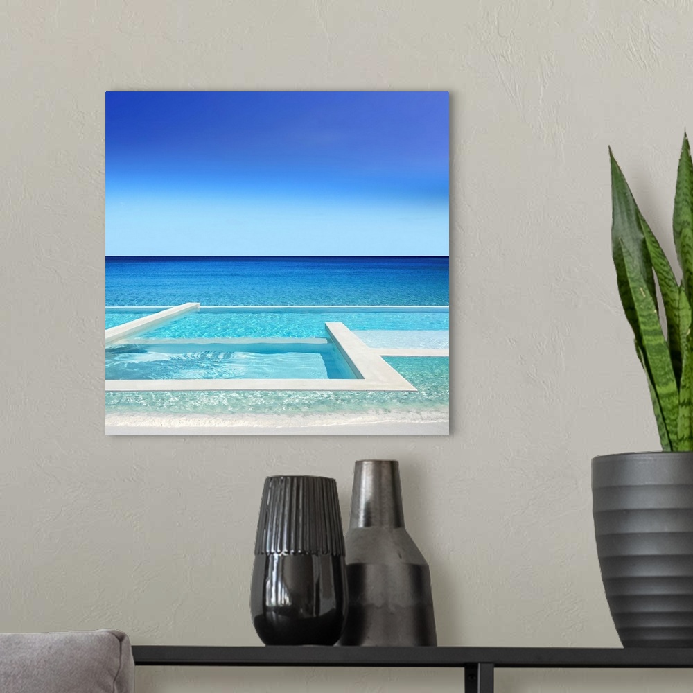 A modern room featuring Oceanscape 2