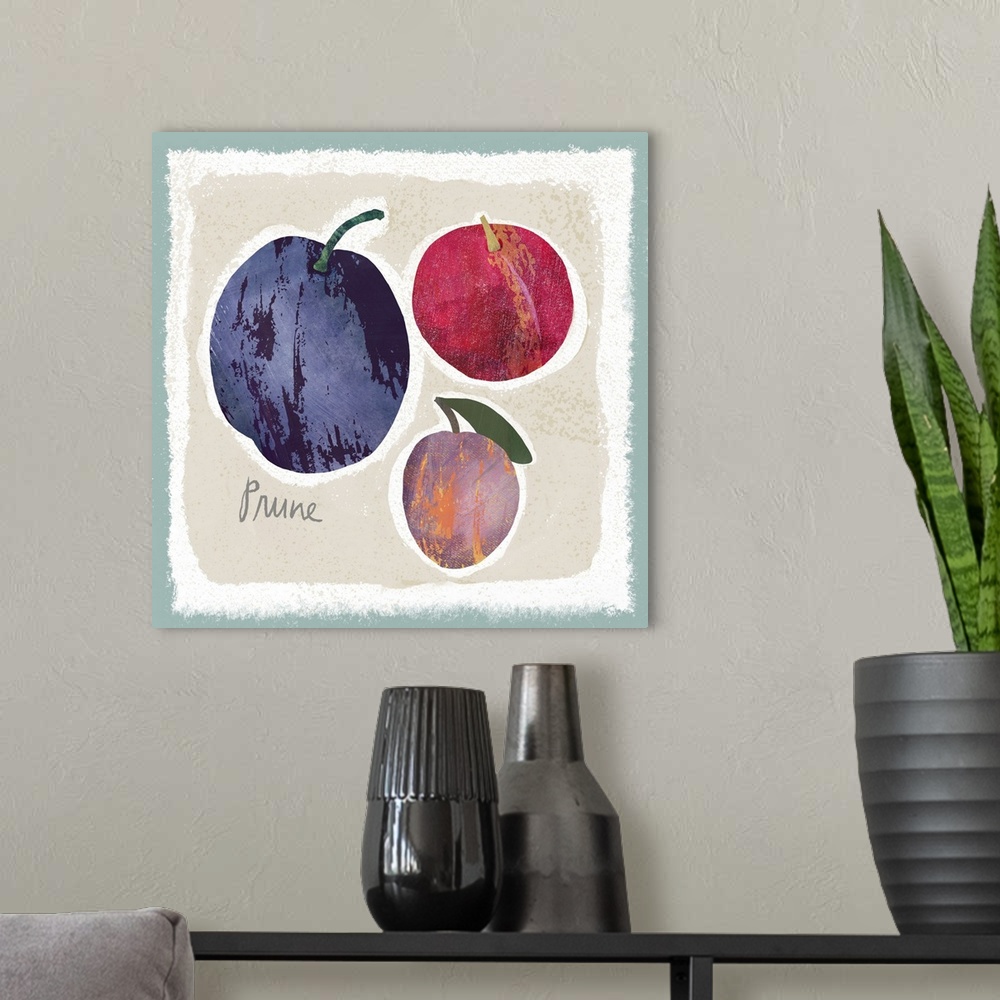 A modern room featuring This simple yet elegant fruit study brings a bit of French Country into the home.