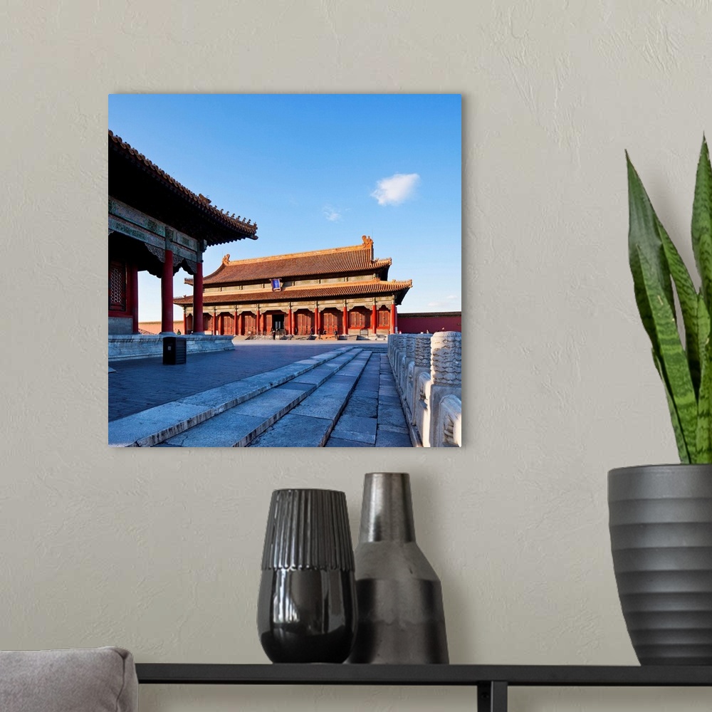 A modern room featuring China, Beijing, Forbidden City, Palace of Heavenly Purity.
