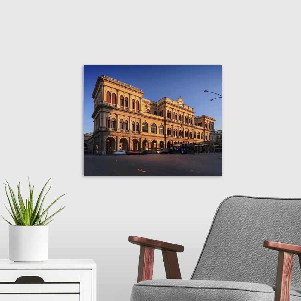A modern room featuring Italy, Sicily, Palermo district, Palermo, train station, giulio cesare square