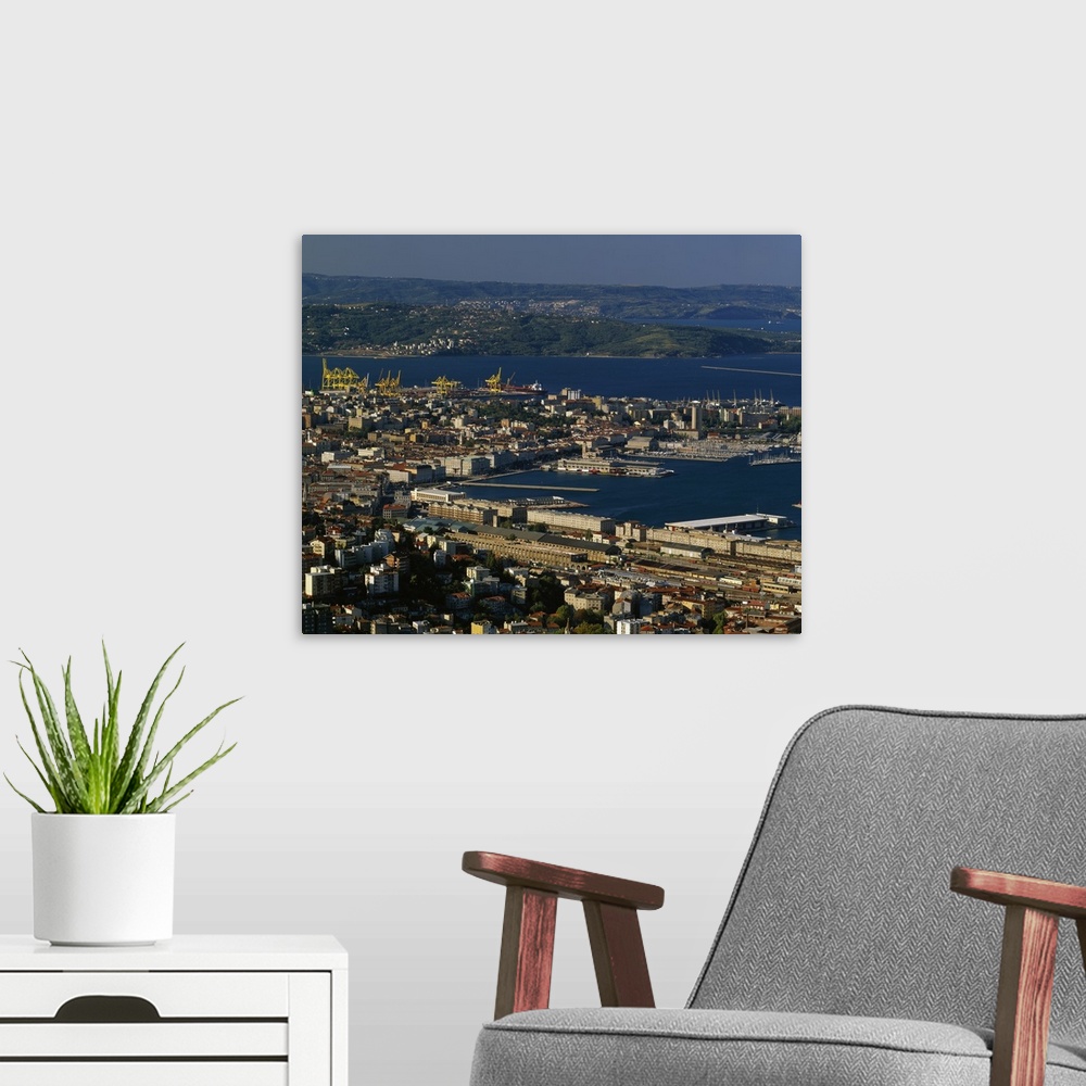 A modern room featuring Italy, Trieste, panorama towards city, harbor and Istria