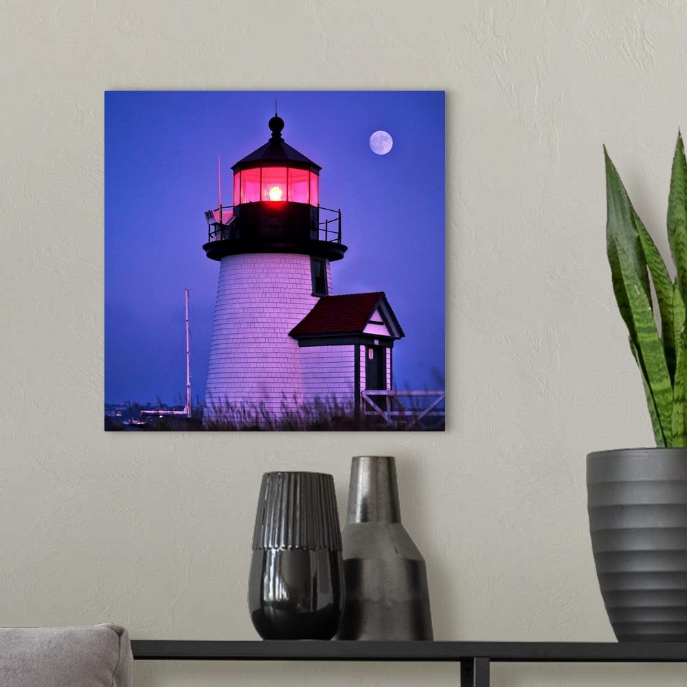 A modern room featuring Massachusetts, Nantucket, Brant Point lighthouse