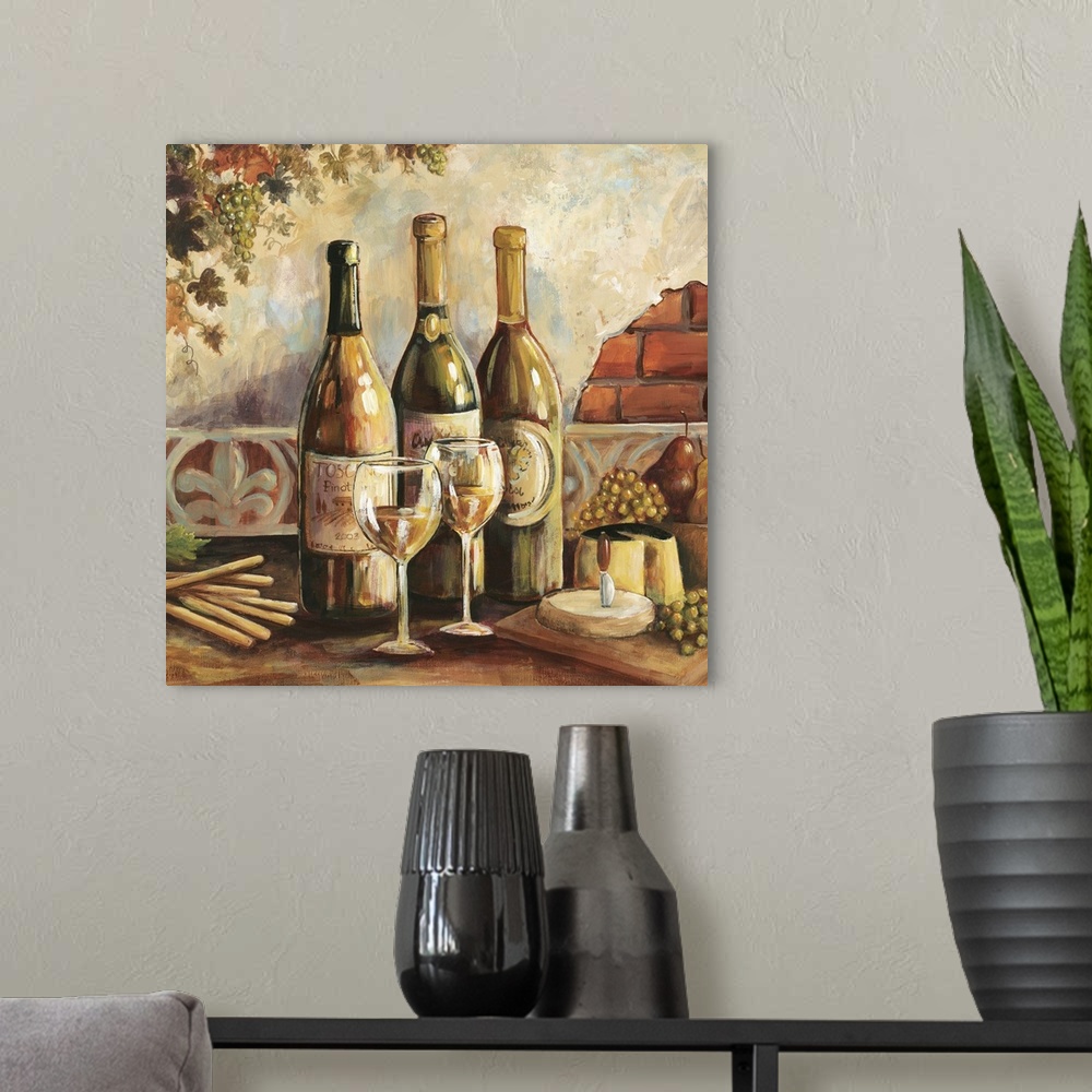 A modern room featuring Bountiful Wine Sq I