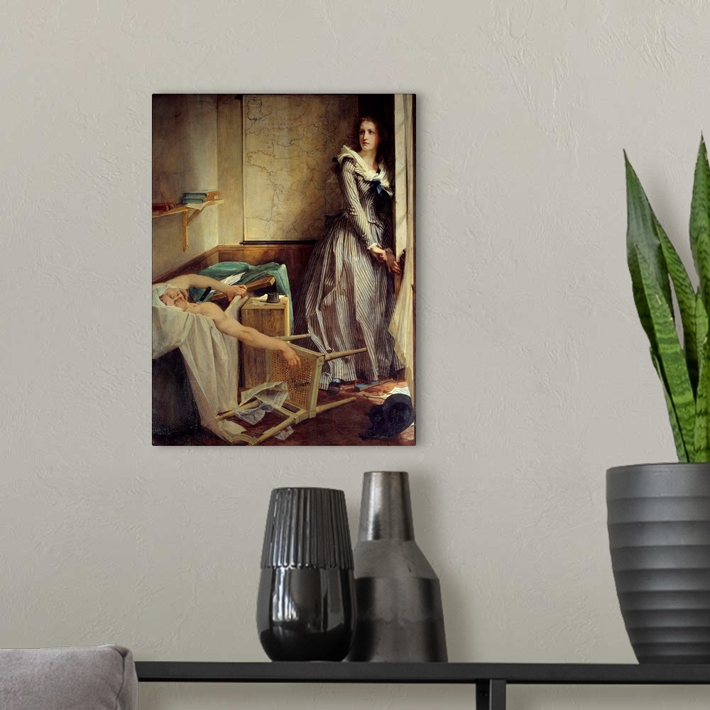 Assassination of Marat by Charlotte Corday by Paul Baudry Wall Art ...