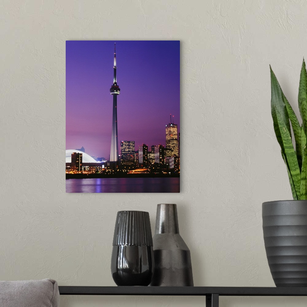 A modern room featuring Canada National Tower, Toronto, Canada