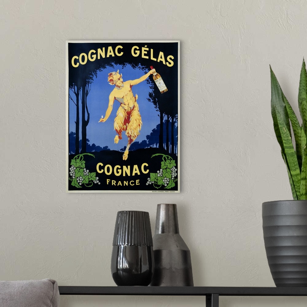 A modern room featuring Cognac Gelas Poster