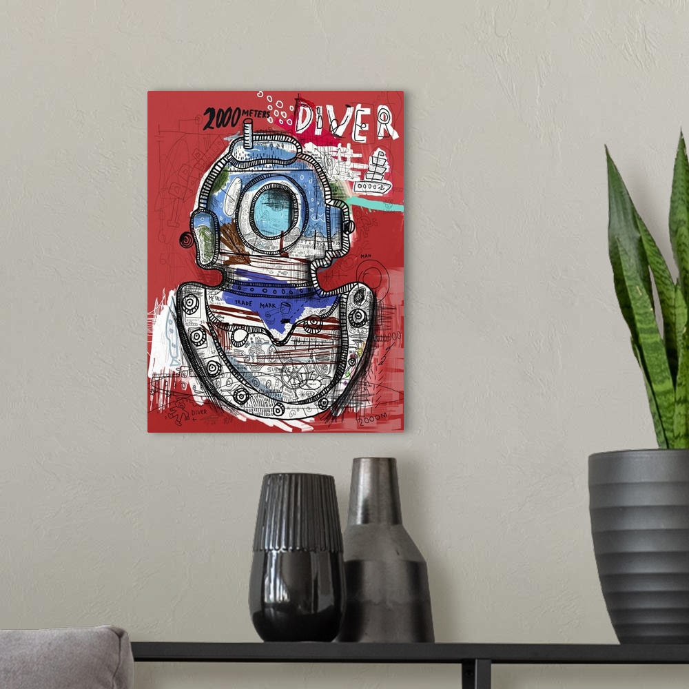 A modern room featuring Diver