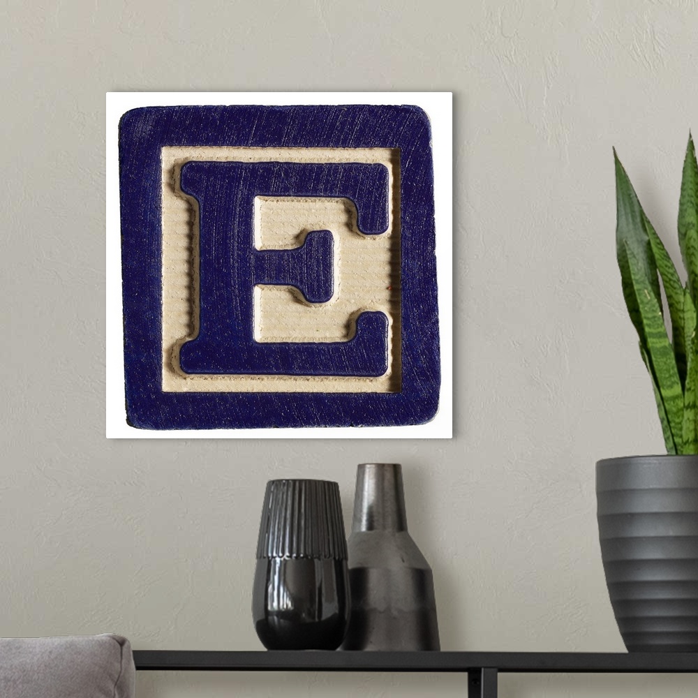 A modern room featuring Letter E