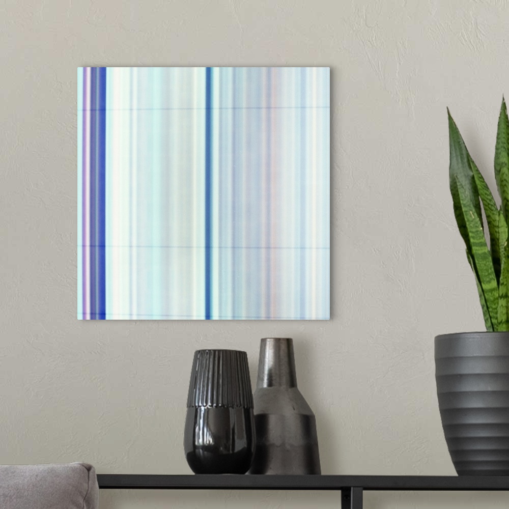 A modern room featuring Light Blue Stripe Abstract