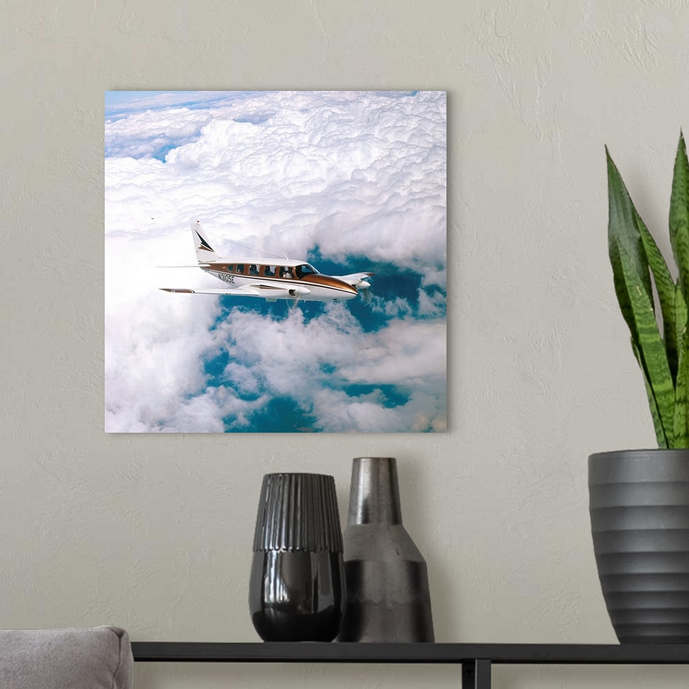 A modern room featuring Navajo Piper Plane Flying