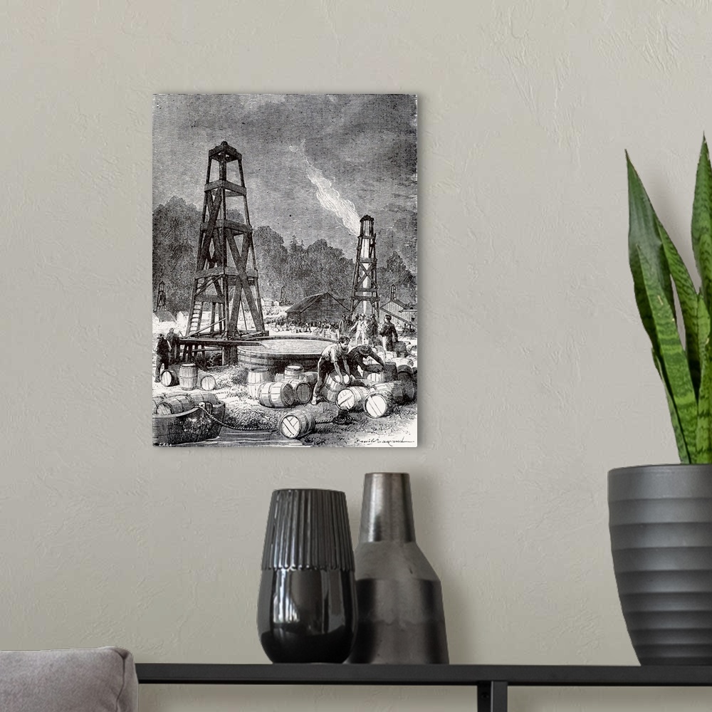 A modern room featuring Oil fields in Pennsylvania