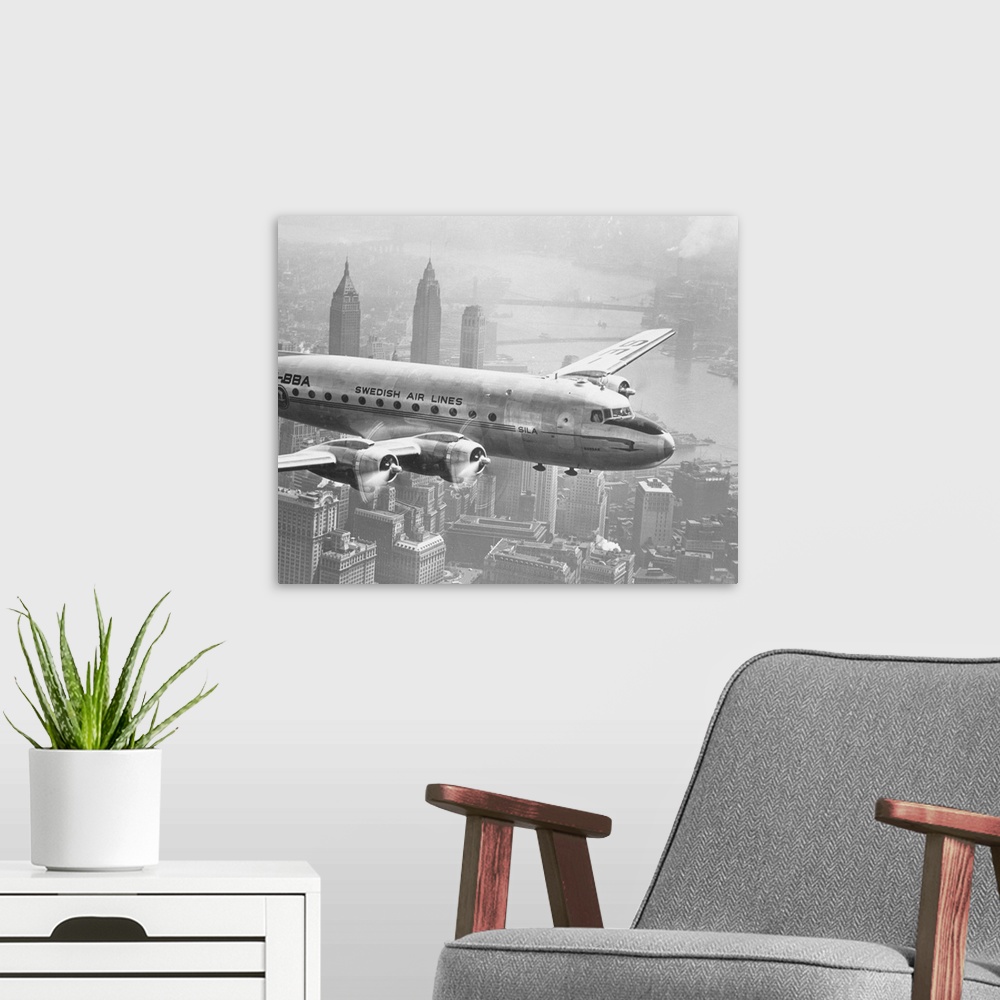 Awesome New York Airplane Airlines Advertising Wall Art Framed Large - arts  & crafts - by owner - sale - craigslist