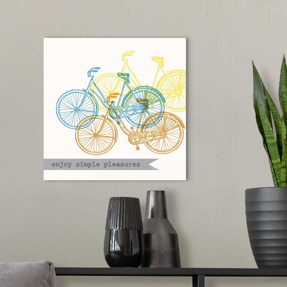 A modern room featuring Bikes, Enjoy II