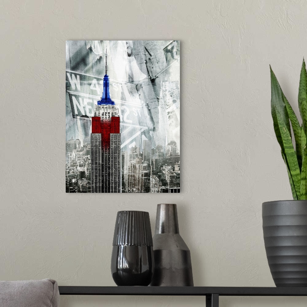 A modern room featuring Patriotic Empire State