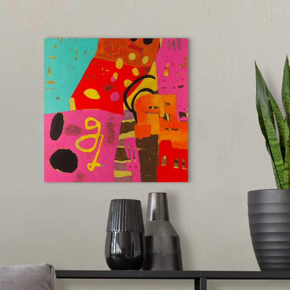 A modern room featuring Conversations in the Abstract #23