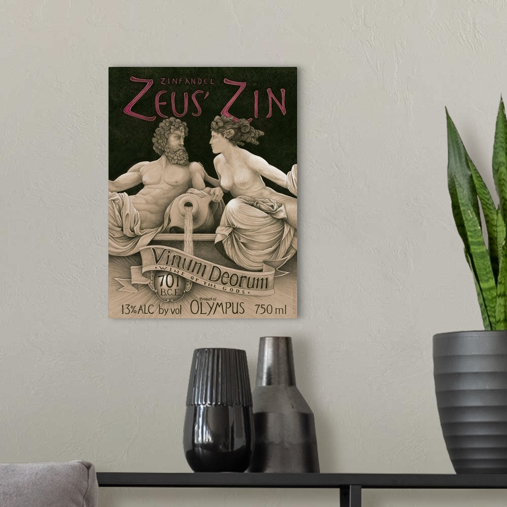 A modern room featuring Zeus' Zin