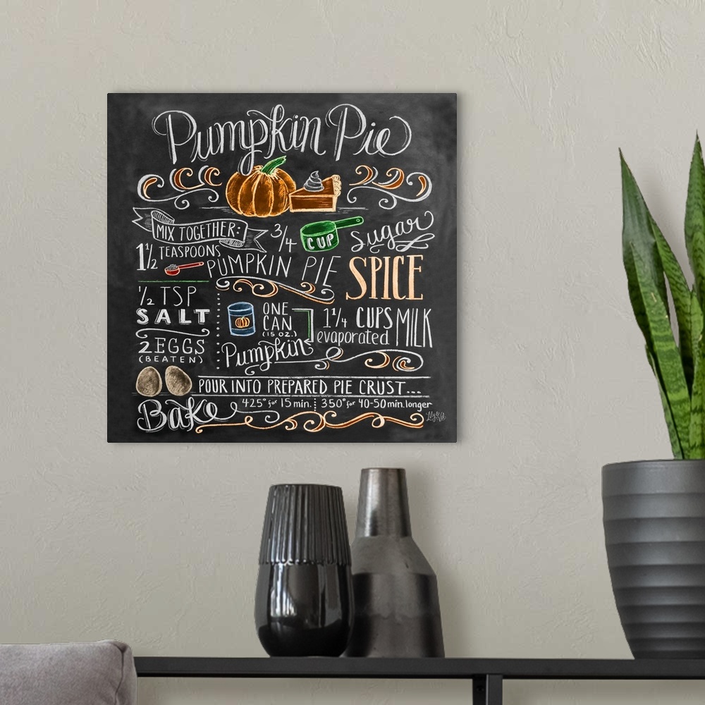 A modern room featuring Pumpkin Pie - Color