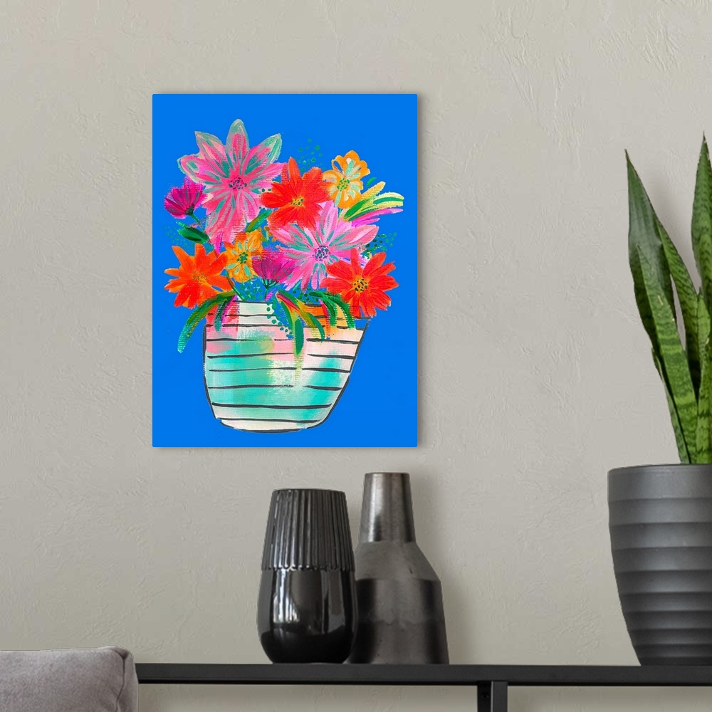 A modern room featuring Spring Flowers 2