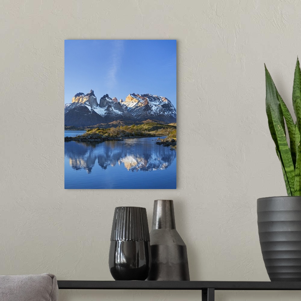 A modern room featuring Chile, Torres del Paine, Magallanes Province, Torres del Paine National Park and Paine massif.