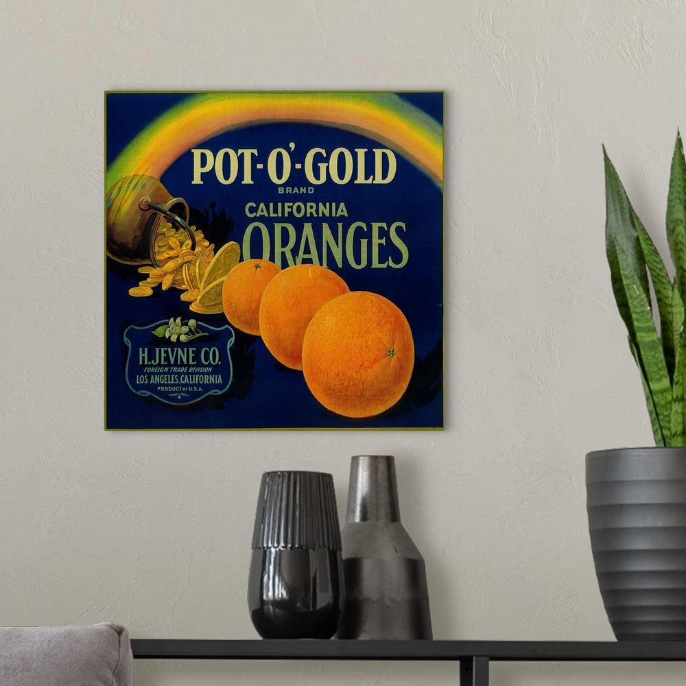 A modern room featuring Pot O' Gold Orange Label, Los Angeles, CA
