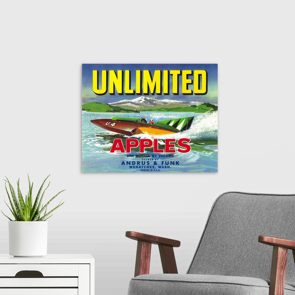 A modern room featuring Unlimited Apple Label, Wenatchee, WA