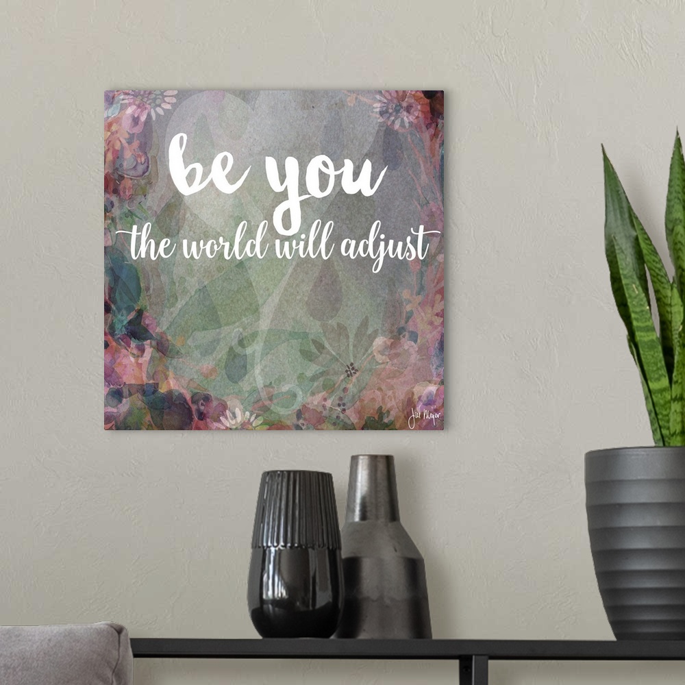 A modern room featuring Be You