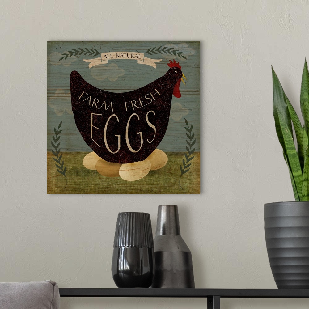 Farm Fresh Eggs Wall Art, Canvas Prints, Framed Prints, Wall Peels ...