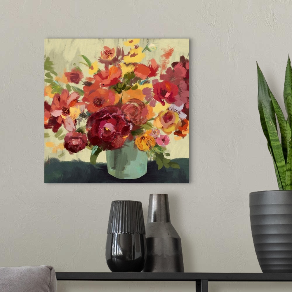A modern room featuring Flowers In Vase