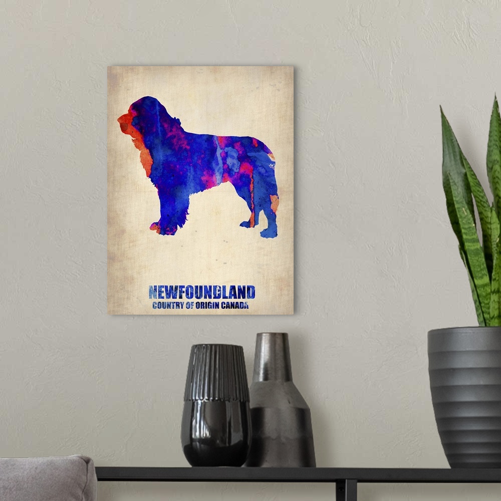 A modern room featuring Newfoundland Poster